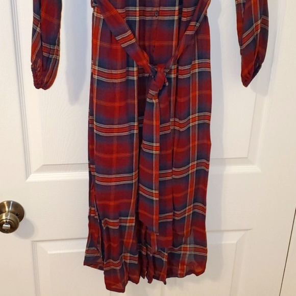 NWT Pendleton long-sleeve button-up plaid dress - Picture 9 of 12